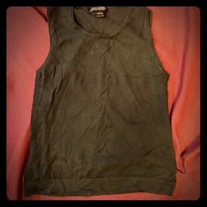 August Silk black sleeveless camisole shell